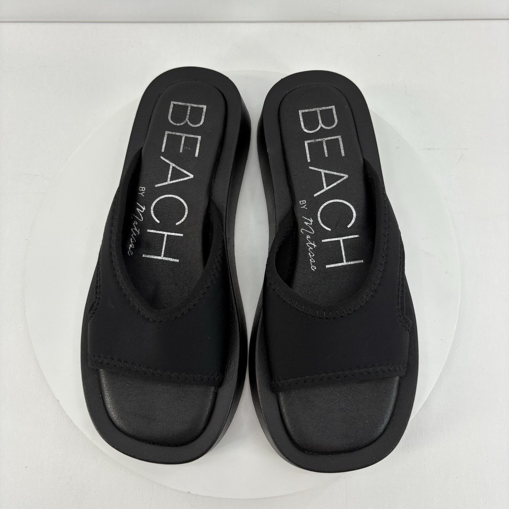 Beach by Matisse Solar Platform Slide Women's Size 8M Black Casual Sandals - Picture 3 of 8